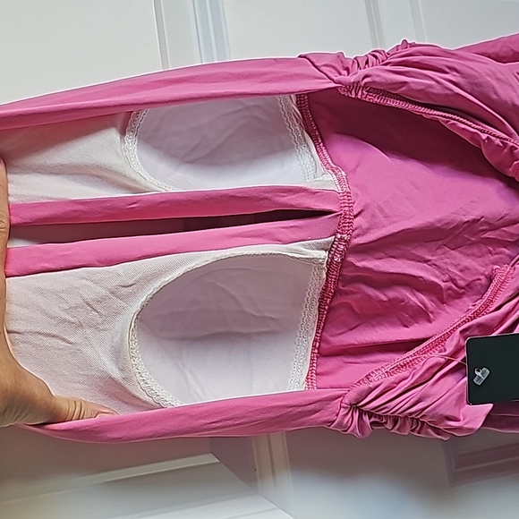 Lauren Ralph Lauren Pink Halter Swim Top in Women's Size 10 NWT - Picture 5 of 6